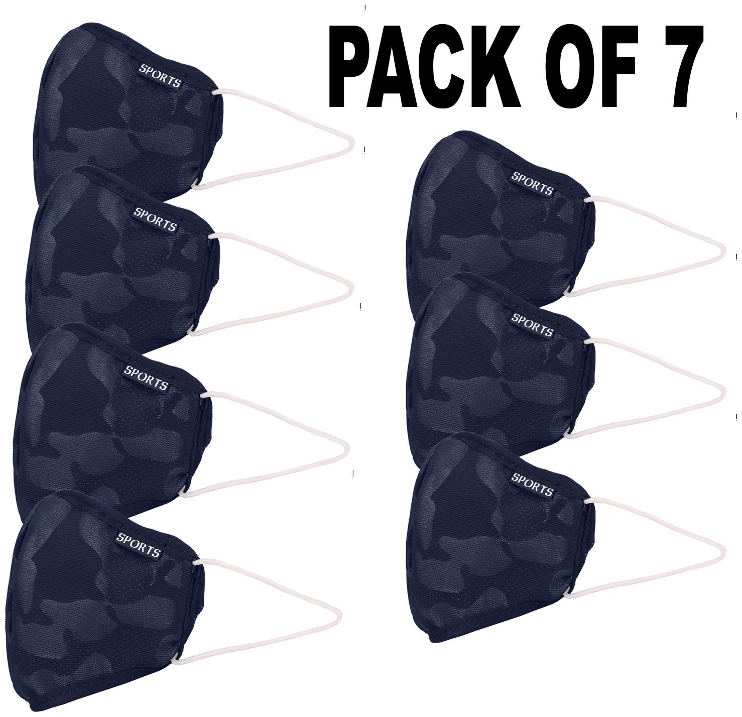 

Oricum Face Mask With Earloop Cotton Blue (Pack of 7)