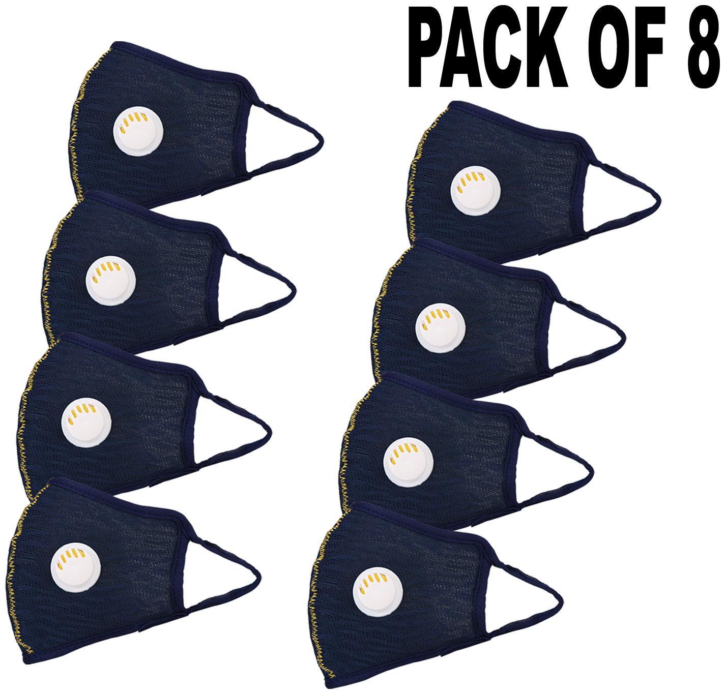 

Oricum Face Mask With Earloop Cotton Blue (Pack of 8)