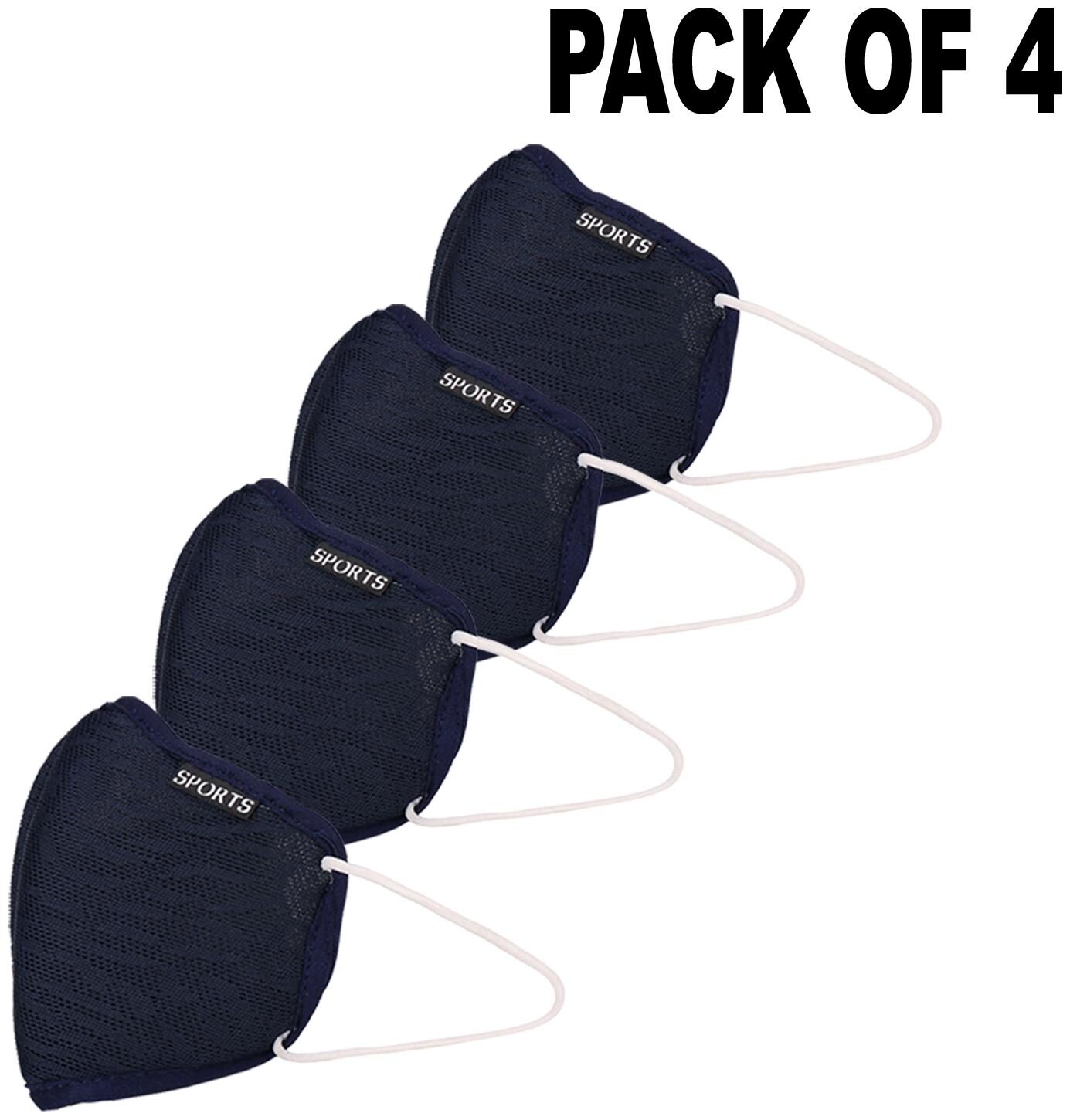 

Oricum Face Mask With Earloop Cotton Blue (Pack of 4)