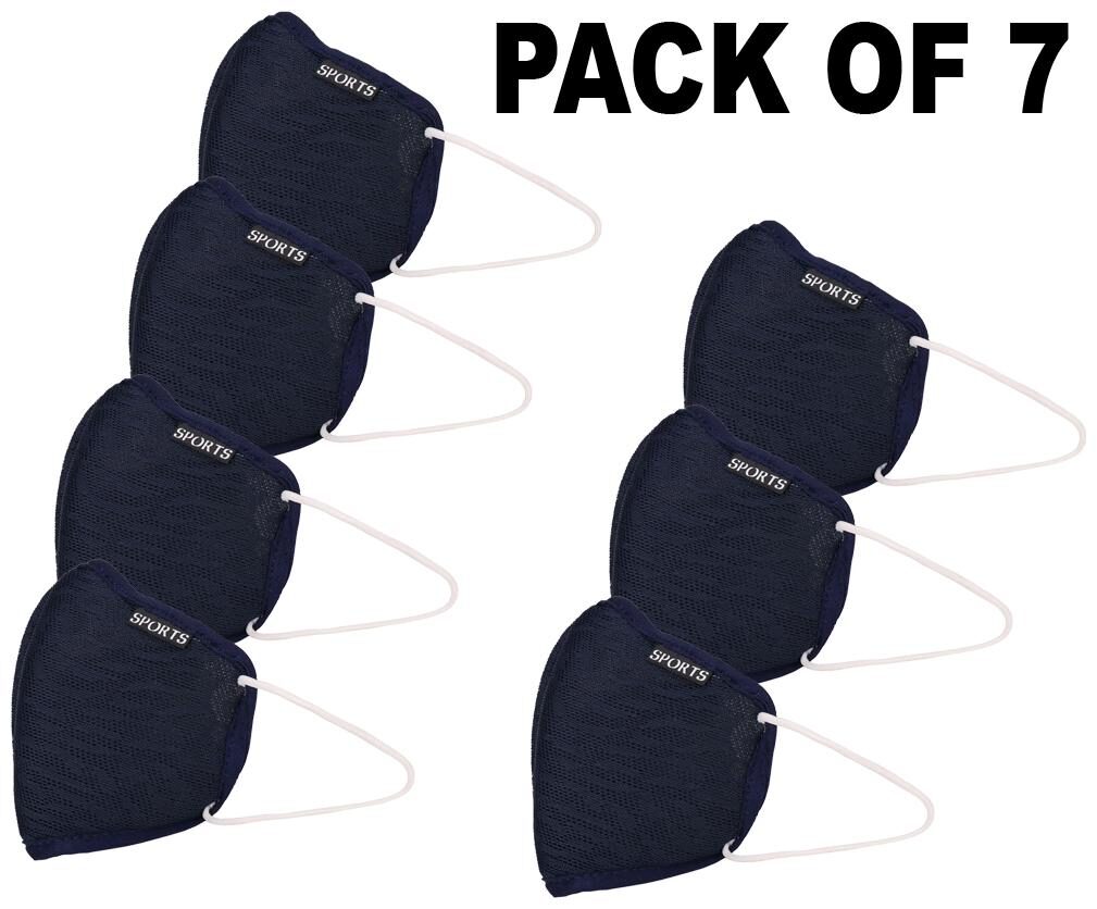 

Oricum Face Mask With Earloop Cotton Blue (Pack of 7)