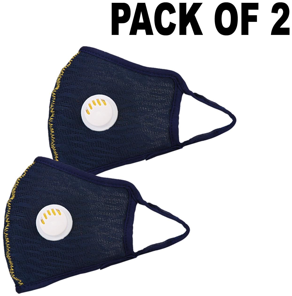 

Oricum Face Mask With Earloop Cotton Blue (Pack of 2)
