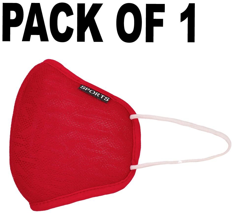 

Oricum Face Mask With Earloop Cotton Red (Pack of 1)