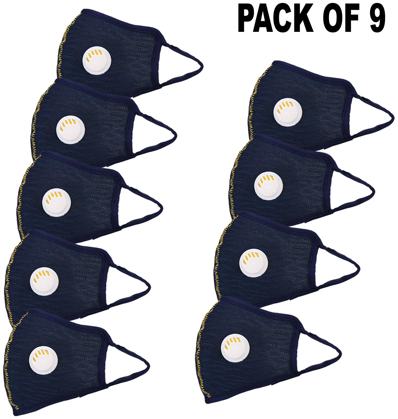

Oricum Face Mask With Earloop Cotton Blue (Pack of 9)