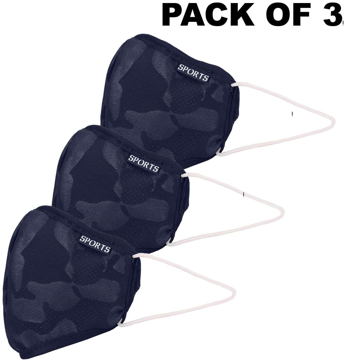 

Oricum Face Mask With Earloop Cotton Blue (Pack of 3)