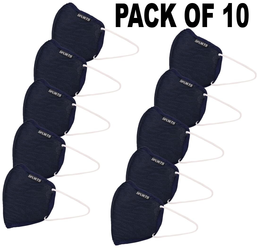 

Oricum Face Mask With Earloop Cotton Blue (Pack of 10)