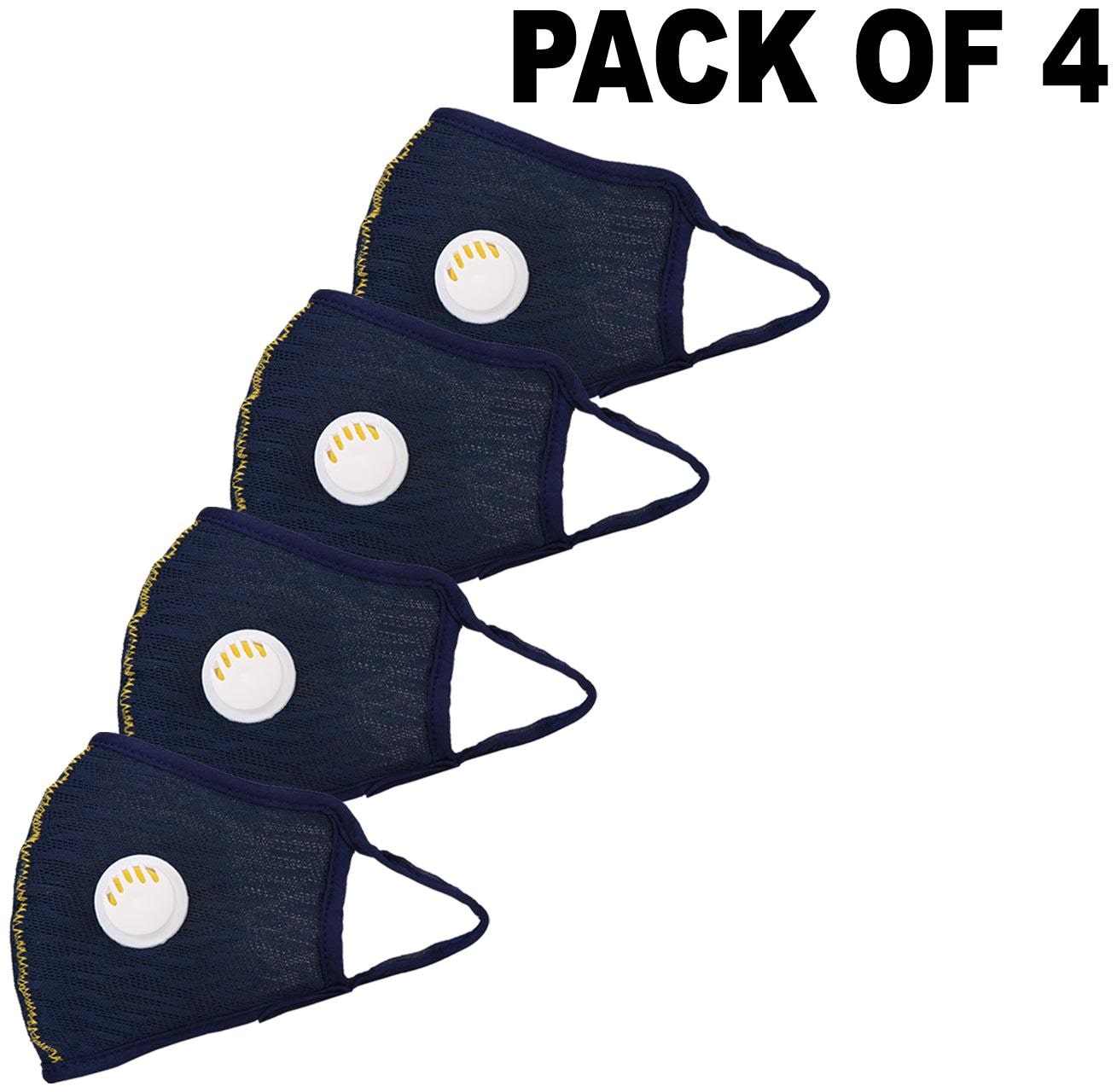 

Oricum Face Mask With Earloop Cotton Blue (Pack of 4)