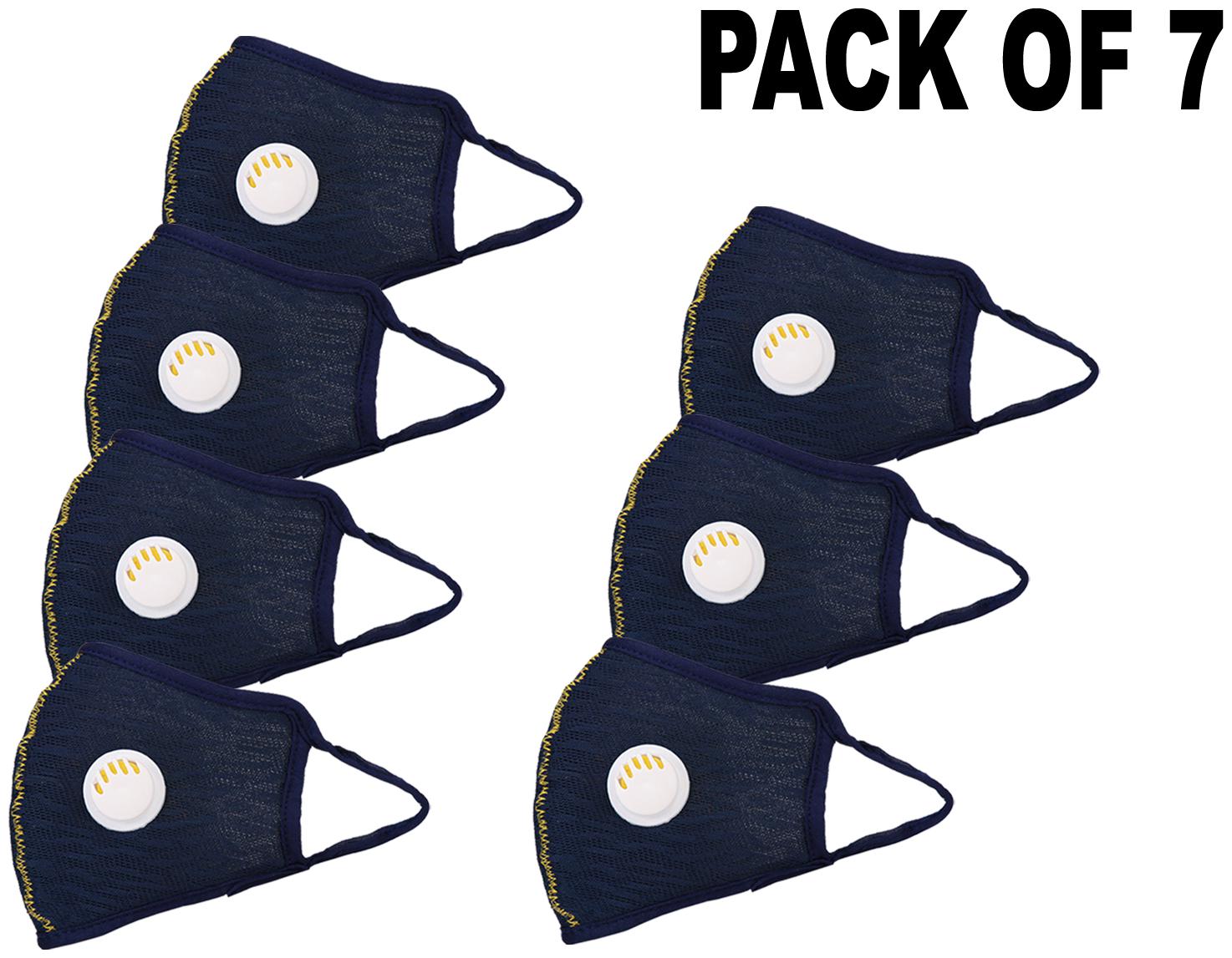 

Oricum Face Mask With Earloop Cotton Blue (Pack of 7)