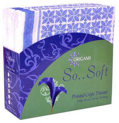 

Origami Crepe Tissues - Printed (2 Ply 32 cm x 32 cm) 50 pcs