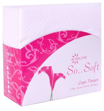 

Origami So Soft 2 Ply Plain Table Top Box Pack of 1s(50 pcs)