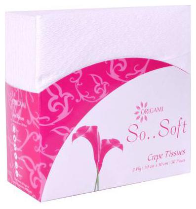 

Origami So Soft 2 Ply Plain Table Top Box Pack of 1s(50 pcs)