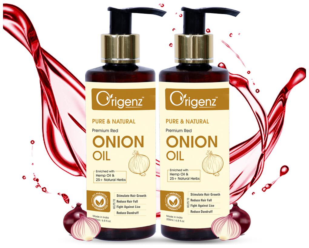 

Origenz Pure Natural Red Onion Hair Oil 200ml (Pack of 2)