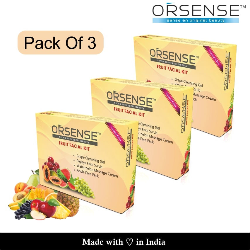 

Orsense Fruit Facial Kit 85 g (Pack of 3)