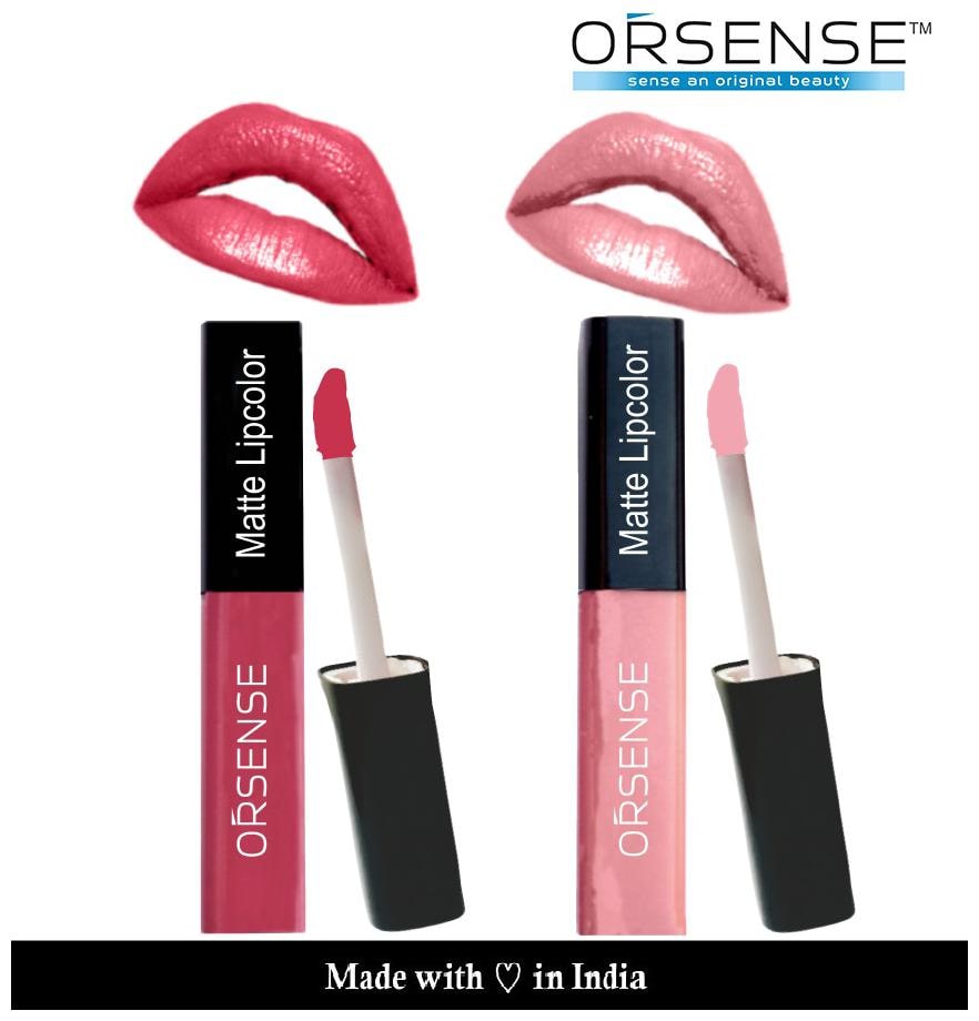 

Orsense Liquid Lip Color (Pink-4ml Nude-4ml) (Pack Of2)