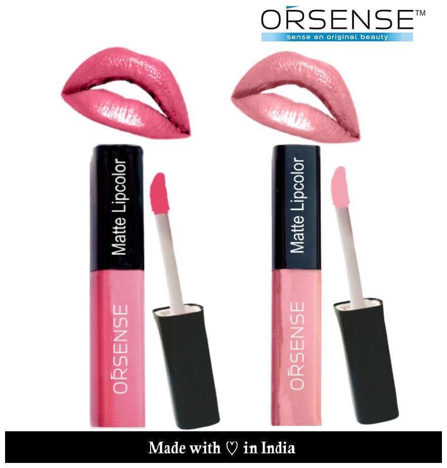 

Orsense Liquid Lip Color (Pink-4ml Nude-4ml) (Pack Of2)