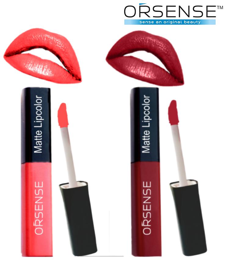 

Orsense Liquid Lip Color (Cheery-4ml Ruby Red-4ml) (Pack Of2)