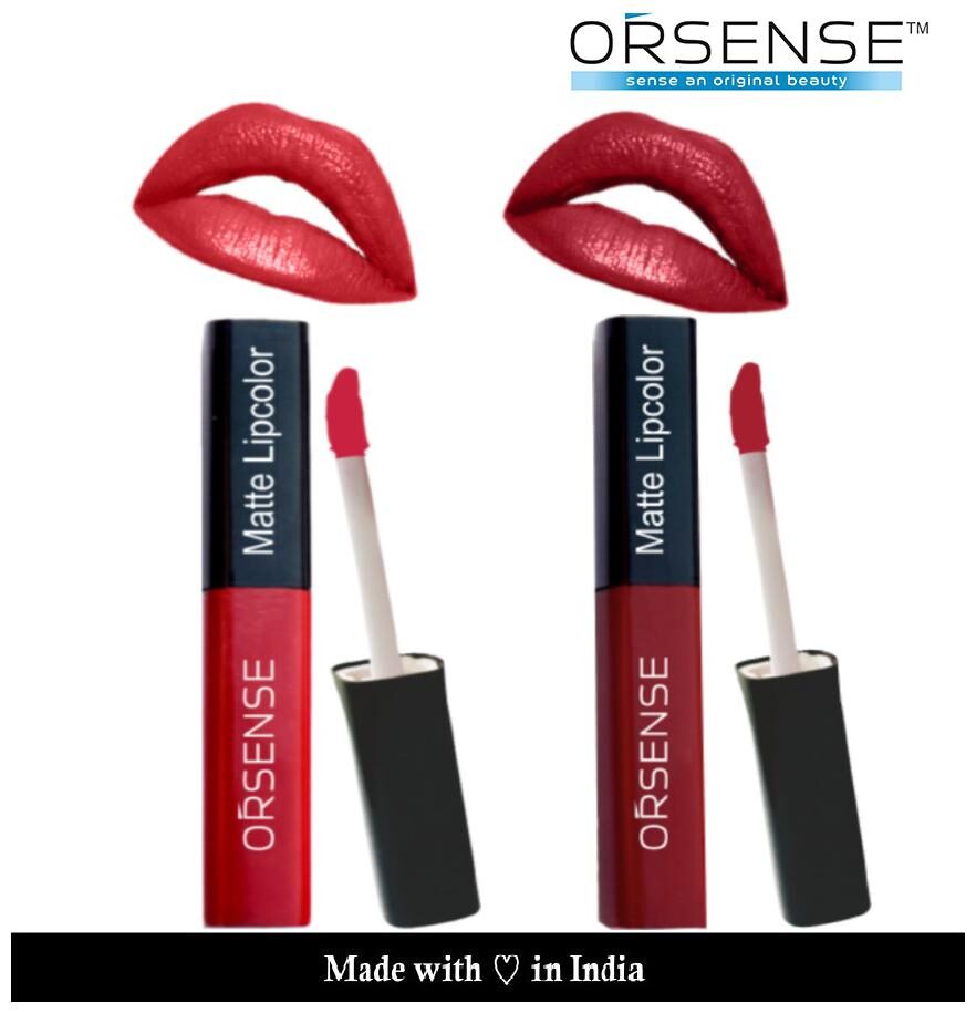 

Orsense Liquid Lip Color (Red-4ml Ruby Red-4ml) (Pack Of2)