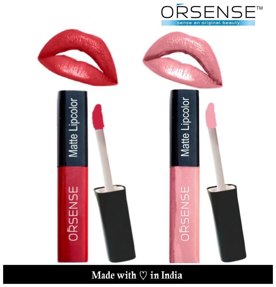 

Orsense Liquid Lip Color (Red-4ml Nude-4ml) (Pack Of2)