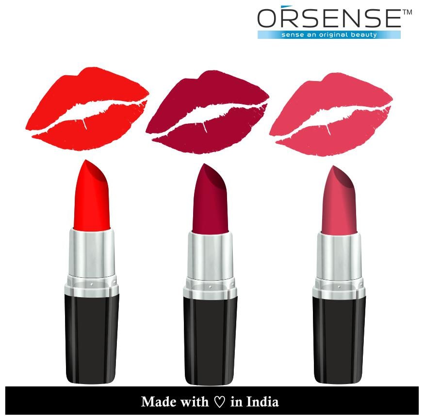 

Orsense Matte Lipstick Combo 3 5gm Multi (Pack of 3)