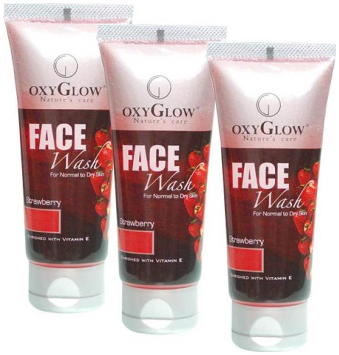 

Oxyglow Strawberry Pack of 3 Face Wash (300 ml)