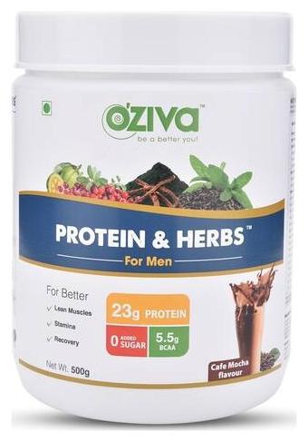 

OZiva Protein Herbs Men Cafe Mocha 500g
