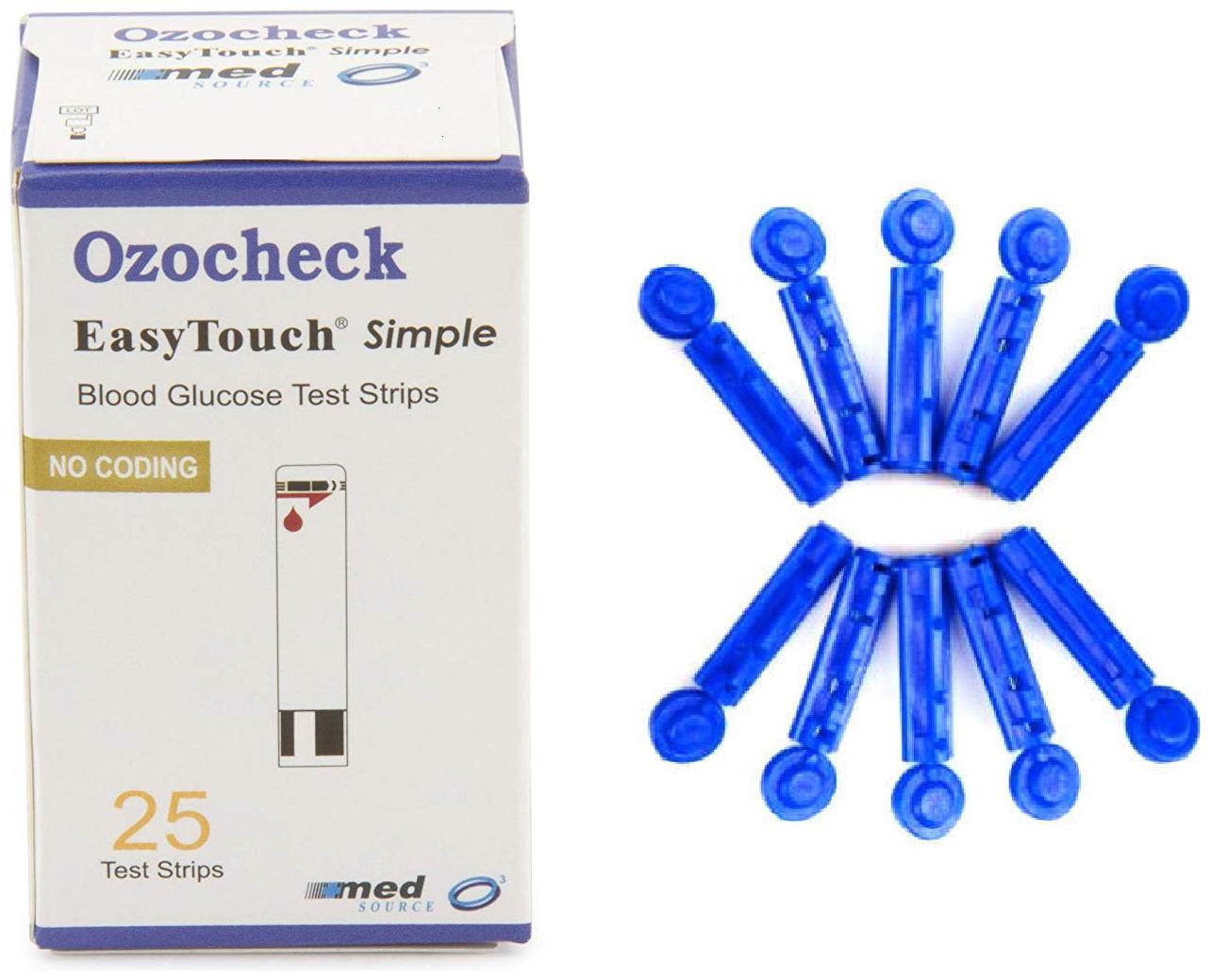 

Ozocheck Easy Touch 25 Strips with 25 Lancets Free