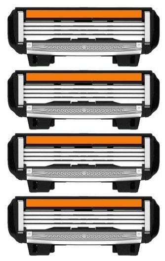 

LetsShave Pro 4 Shaving Razor Blades for Men Pack of 4 Blades Cartridge (4-Count)