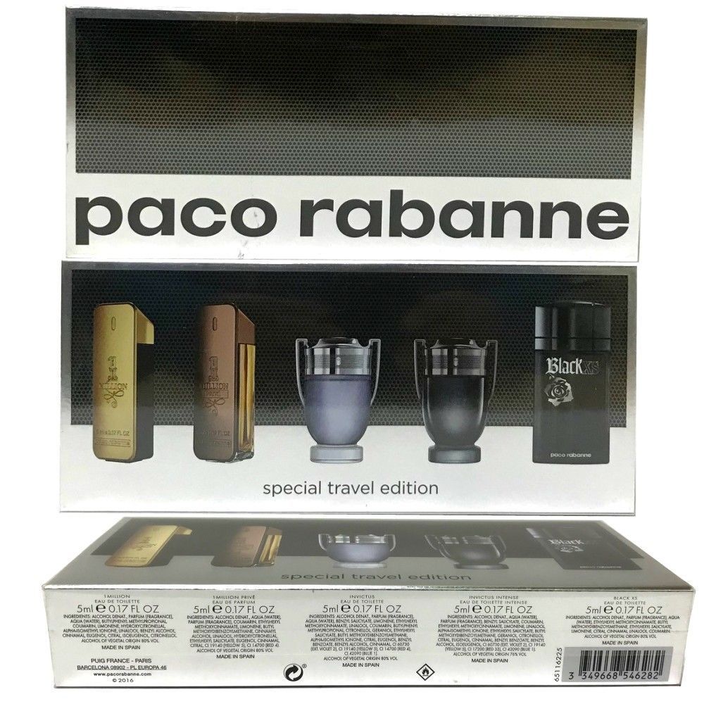 

Paco Rabanne Miniatures Special Travel Limited Edition SET 17 oz 5 ml SEALED
