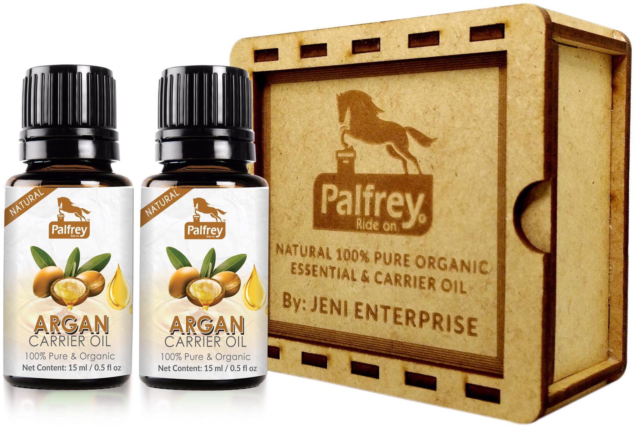

Palfrey 100 Pure Natural Organic Argan Carrier Oil (15 ml x 2 30 ml)