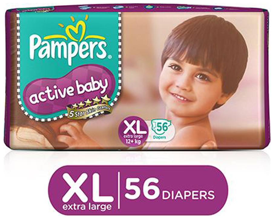 

Pampers Active Baby Diaper XL 56 pcs