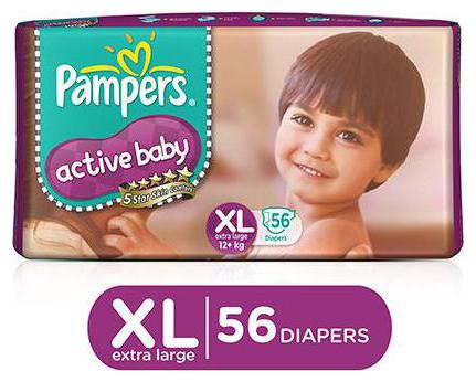 

Pampers Active Baby Diaper Xl 56 pcs