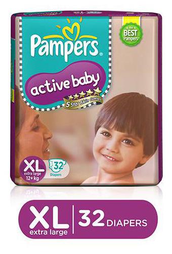

Pampers Active Baby Diaper Xl 32 pcs