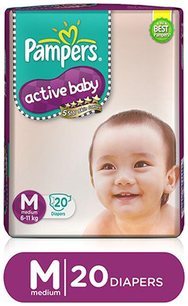 

Pampers Active Baby Diaper Medium 20 pcs