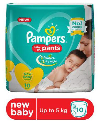 

Pampers Diapers Pants - Extra Small Size New 10 pcs