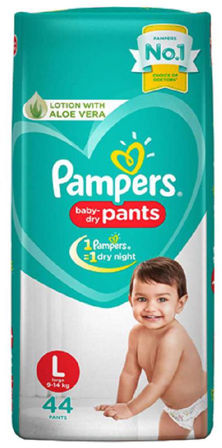 

Pampers Diapers Pants - Large Size New (44 Pants)