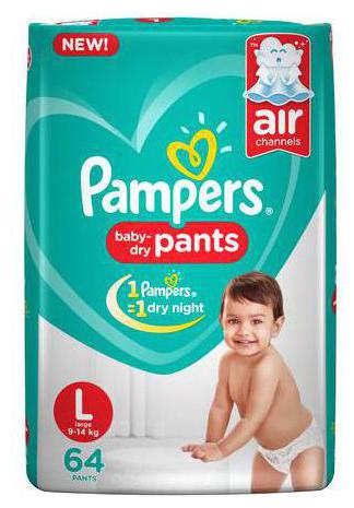 

Pampers Diapers Pants - Large Size New (64 Pants)