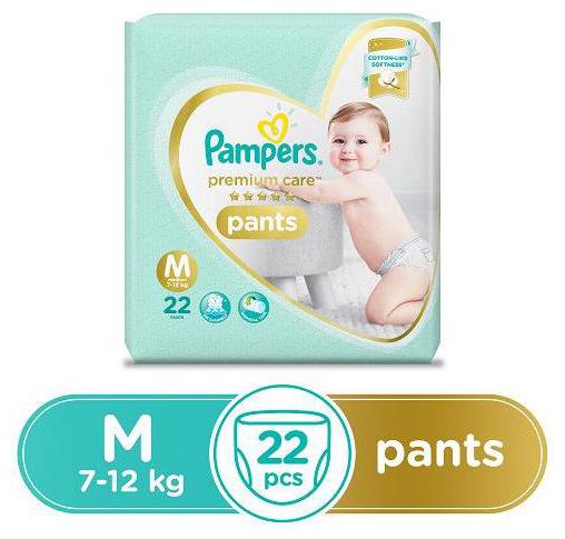

Pampers Diapers Pants - Medium Size Premium Care 22 pcs