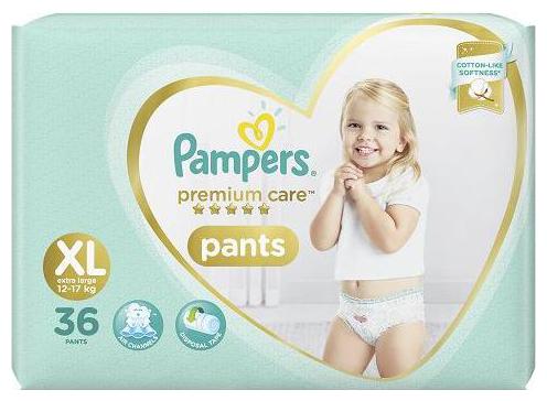 

Pampers Diapers - Extra Large Size Premium Care Pants 36 pcs