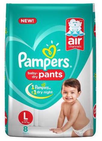 

Pampers Diapers Pants - Large Size New (8 Pants)