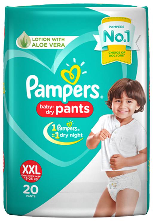 

Pampers Diapers - New XXL Size Pants(Pack of 20 pcs)