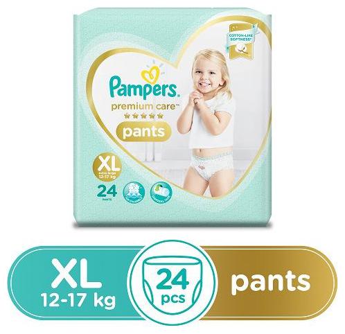 

Pampers Diapers - Extra Large Size Premium Care Pants 24 pcs