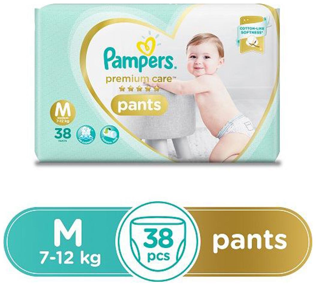 

Pampers Diapers Pants Medium Size Premium Care 38 pcs