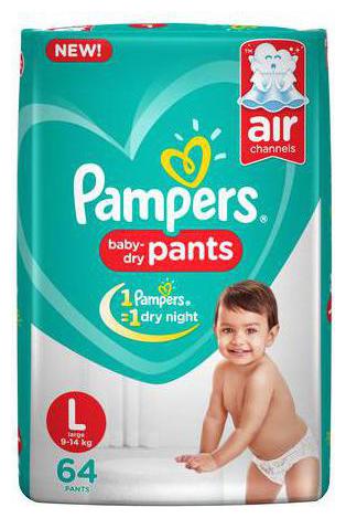 

Pampers Diapers Pants - Large Size New (64 Pants)