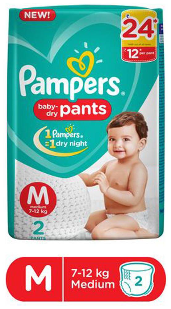 

Pampers Diapers New Medium Size Pants 2 pcs