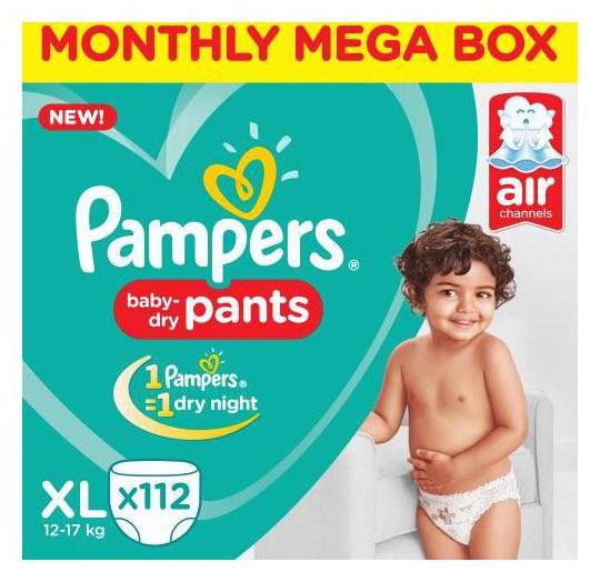 

Pampers Diaper Pants - Extra Large New Monthly Box 112 pack