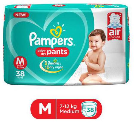 

Pampers Diapers - New Medium Size Pants 38 pcs