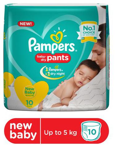 

Pampers Diapers Pants - Extra Small Size New 10 pcs
