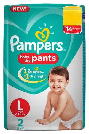 

Pampers Diapers Pants - Large Size New (2 Pants)
