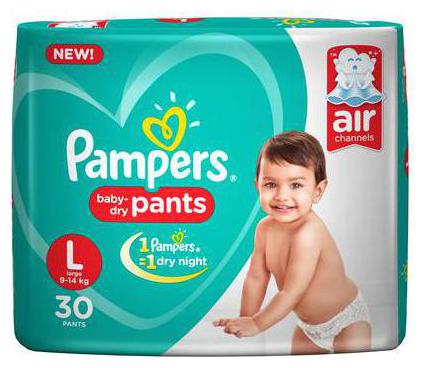 

Pampers Diapers Pants - Large Size New (30 Pants)