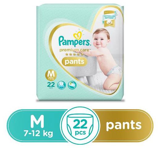 

Pampers Diapers Pants - Medium Size Premium Care 22 pcs
