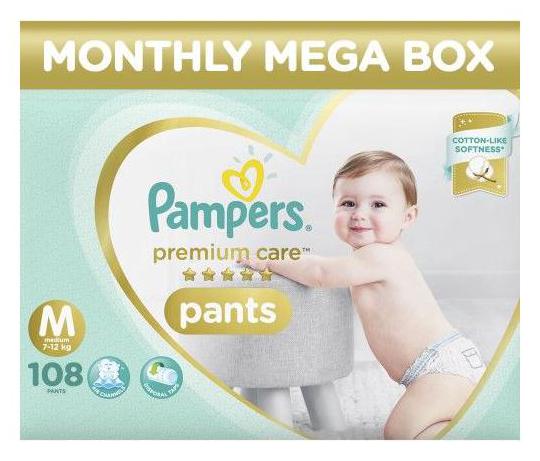 

Pampers Monthly Box Pack - Diapers Pants Medium Size Premium Care 1 08 kg